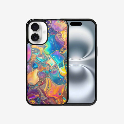 iPhone 16 Case — Holographic Iridescent Shimmer Pattern Hundreds Of, Custom Made Phone Cover