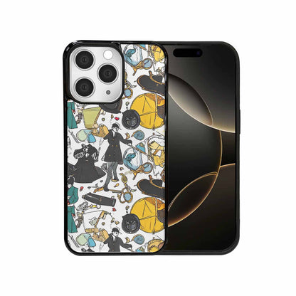 iPhone 15 Pro Max Case — Noir Spy Silhouette Pen Ink Noir, Customized Protective Case