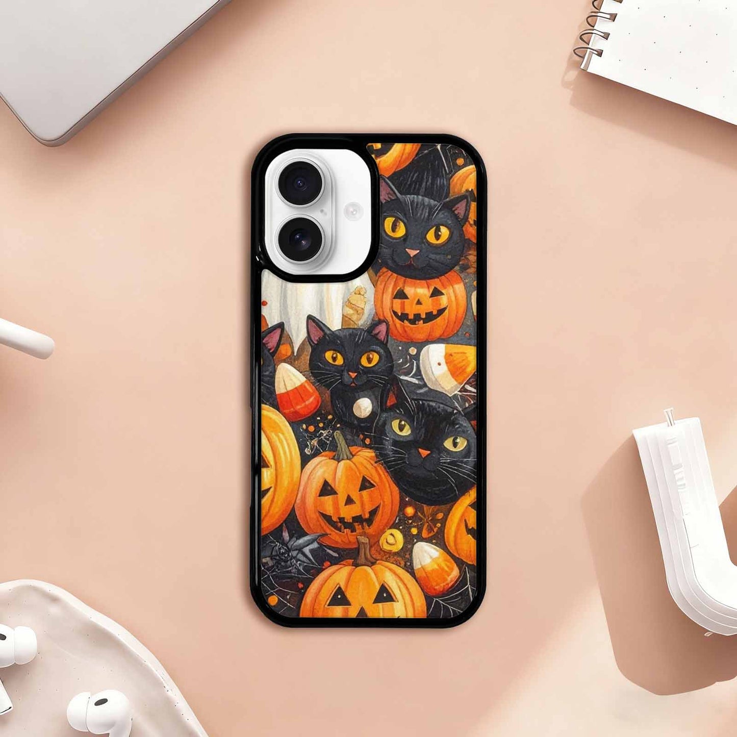 iPhone 17 Case — Small Halloween Pattern, Randomly Original Art, Unique Phone Case Design