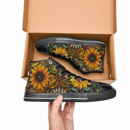 WOMEN'S Blend Melt Them High Top Canvas Surreal Custom Shoes