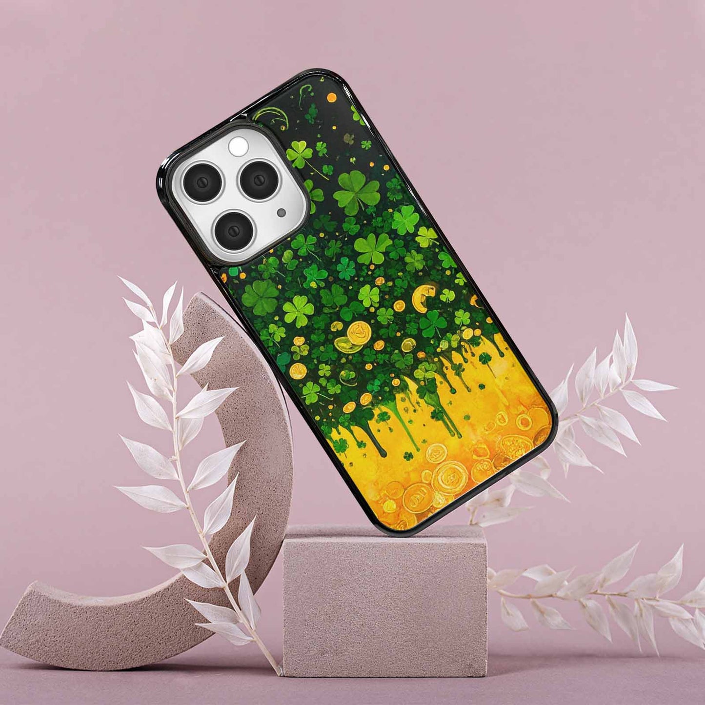 iPhone 15 Pro Max Case — St Patrick\'s Clover St Patrick\'s Clover, Custom Phone Case