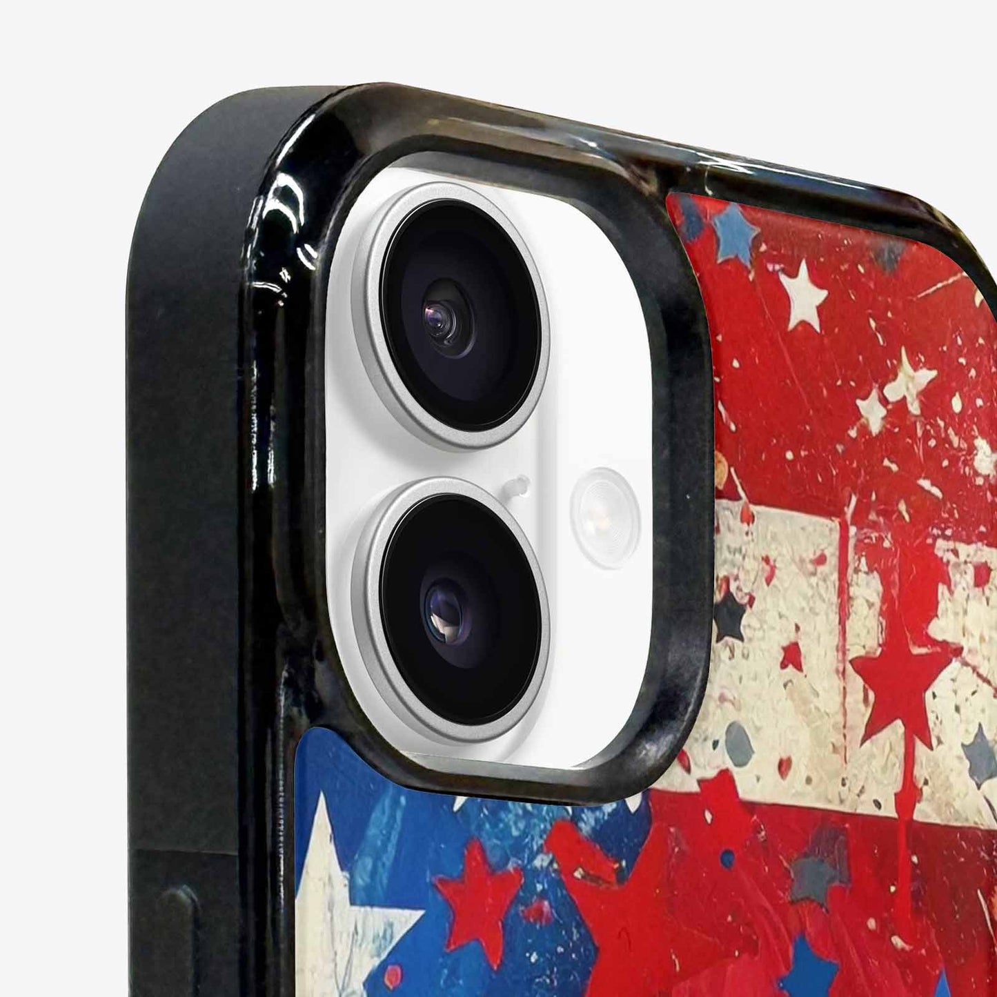iPhone 16 Plus Case — Patriotic Stars And Stripes American Stars, Custom Phone Case