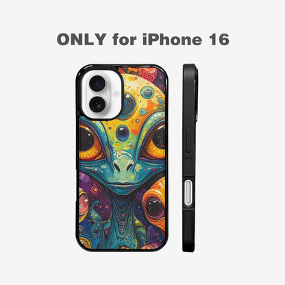 iPhone 16 Case — Cartoon Alien Characters, Personalized Phone Case