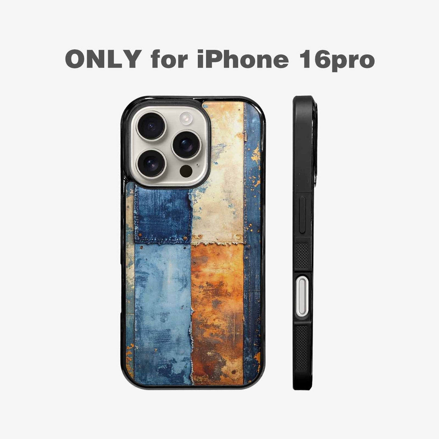 iPhone 16 Pro Case — Curve The Ripping Demin Tectures For, Custom Art Phone Cover