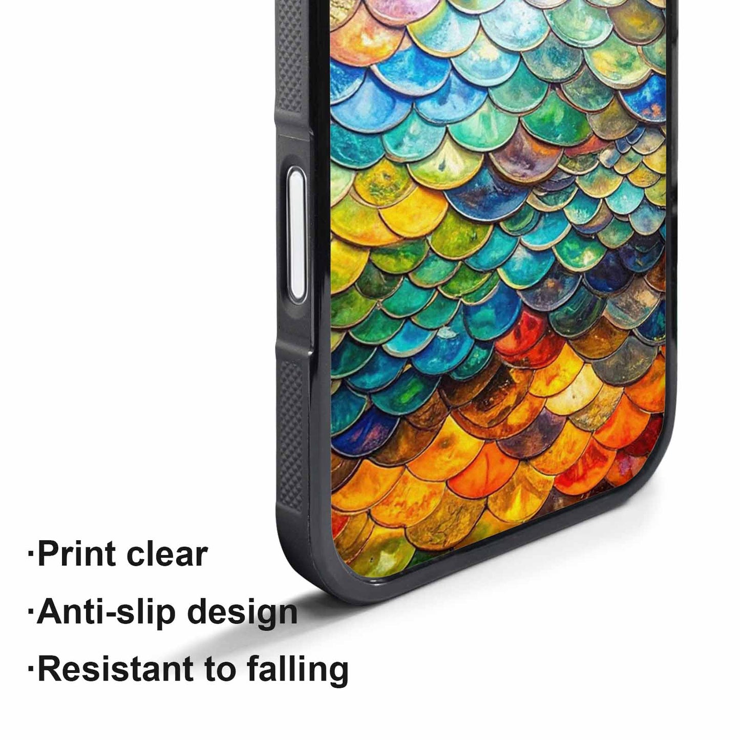 iPhone 17 Pro Case — Reptile Scale Full Color Vibrant Original, Custom Print Case Cover