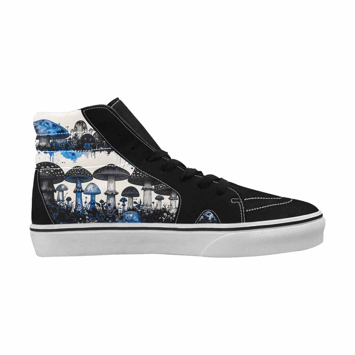 MEN'S Mushrooms (general) High Top Canvas Dark Academia Custom Sneakers