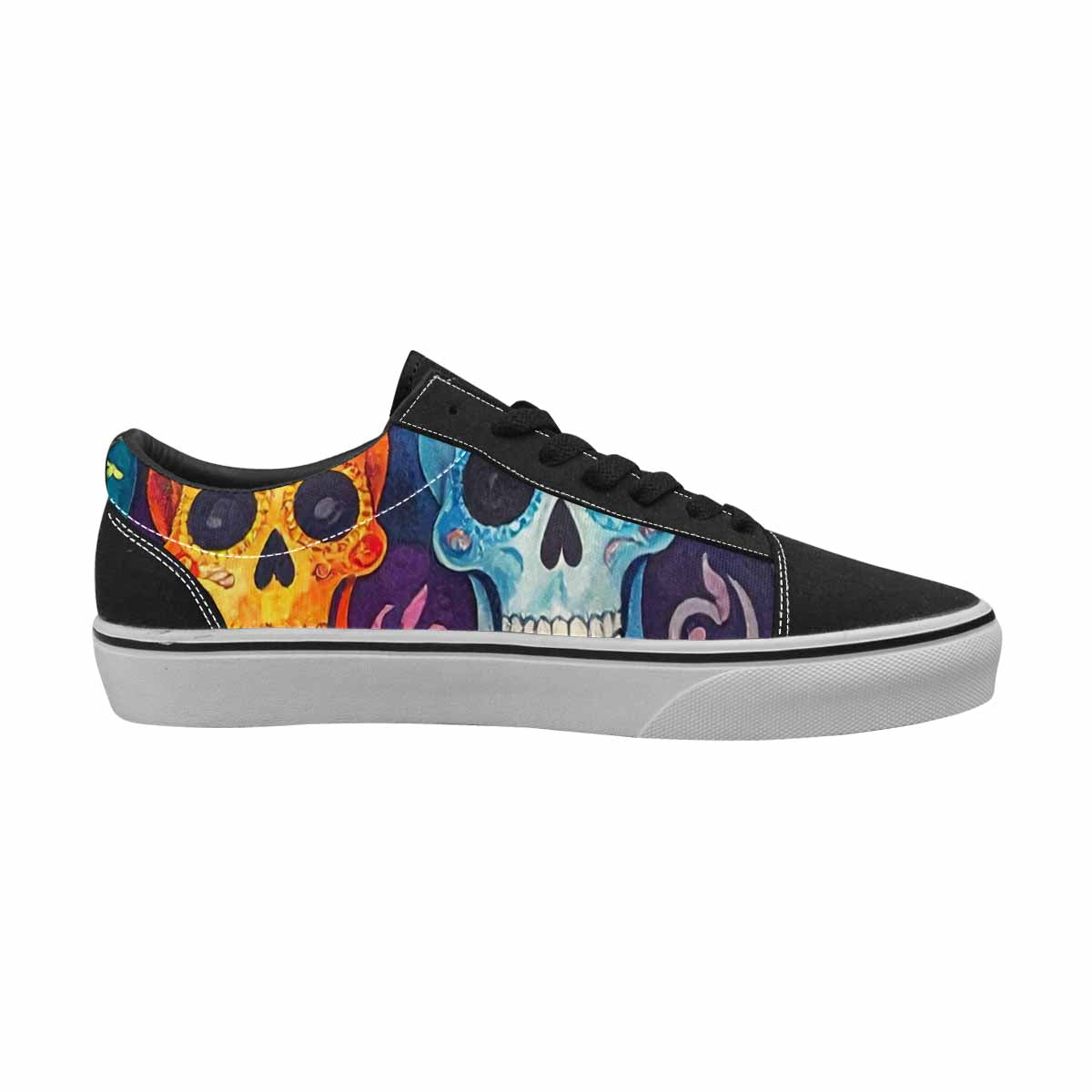 MEN'S Skull Canvas Lace-Up Neon Fantasy Shoes