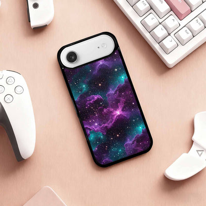 iPhone 17 Air Case — Seamless Tileable Pattern Of Swirling Galaxy, Custom Art Phone Cover
