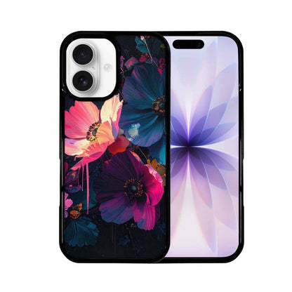 iPhone 17 Case — Shadowy Glitch Floral Pattern Floral, Customized Protective Case