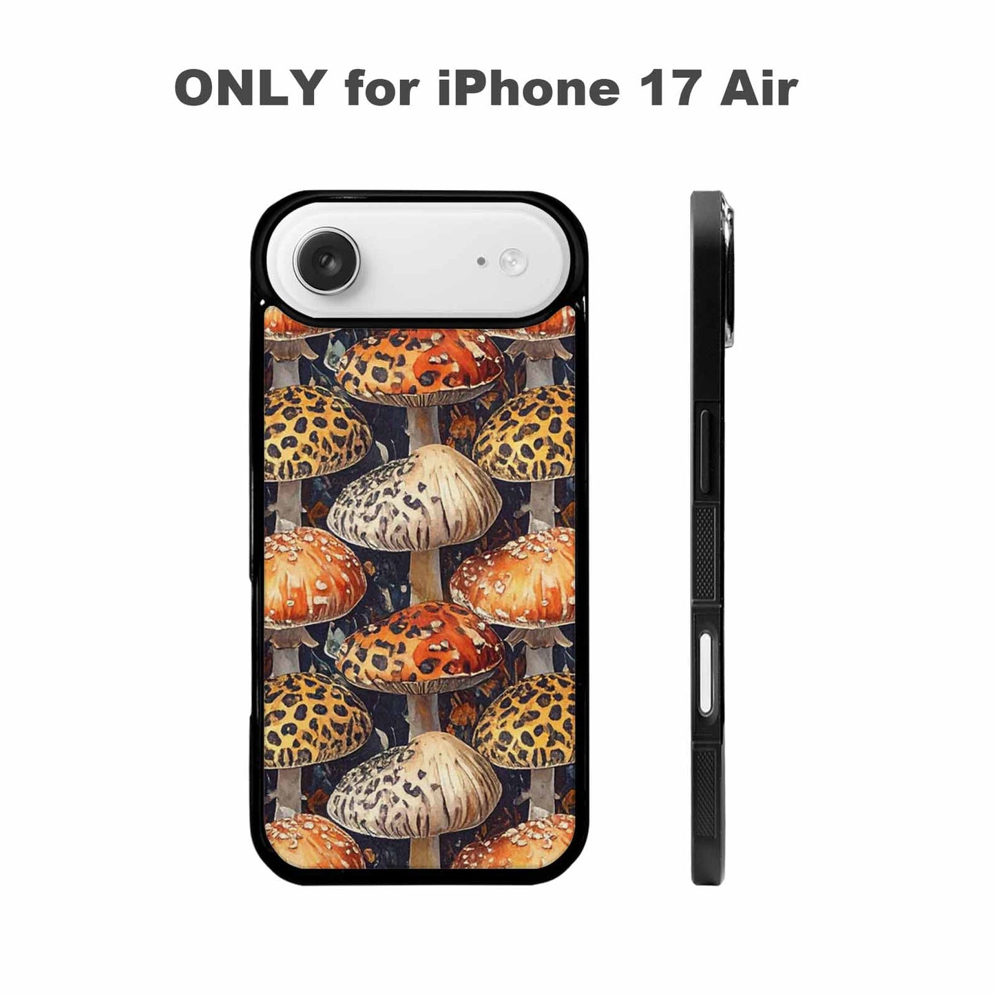 iPhone 17 Air Case — Mushrooms Pattern Hundreds Of Original Art, Custom Art Phone Cover