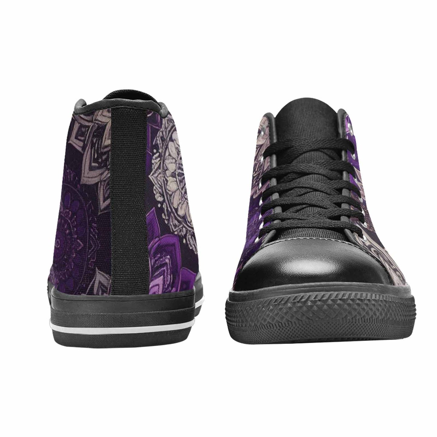 WOMEN'S Mandala High Top Canvas Dark Academia Sneakers
