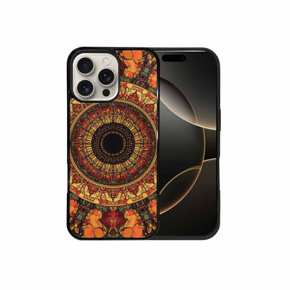 iPhone 16 Pro Max Case — Mandala Lions Art Seamless Pattern Vibrant, Custom Printed Phone Case