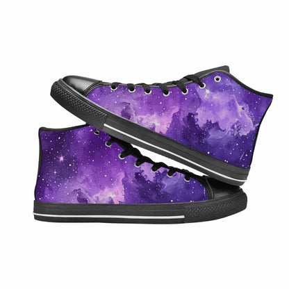 MEN'S Galaxy Art - High Top Canvas Dark Academia Sneakers