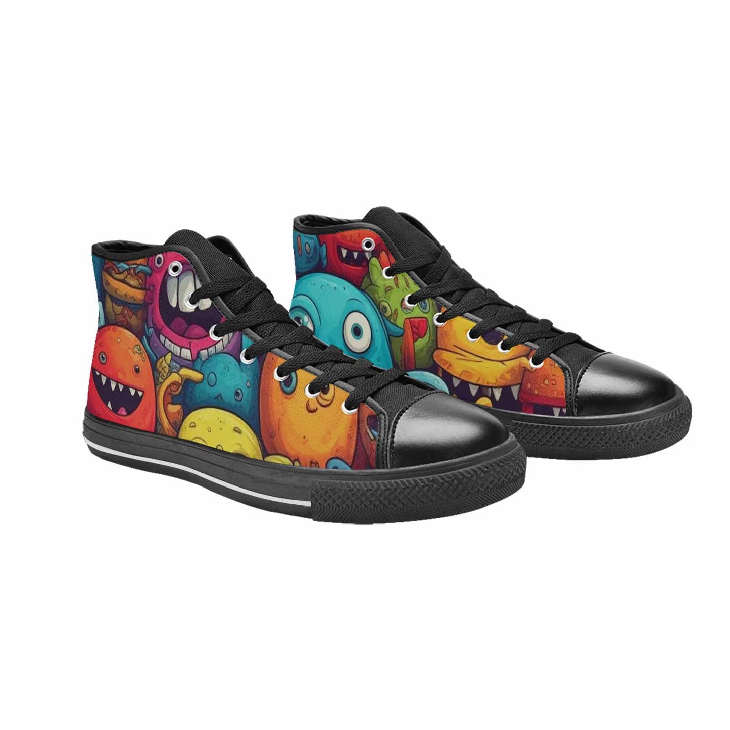 MEN'S Cartoon Monster Character High Top Canvas Grunge Sneakers
