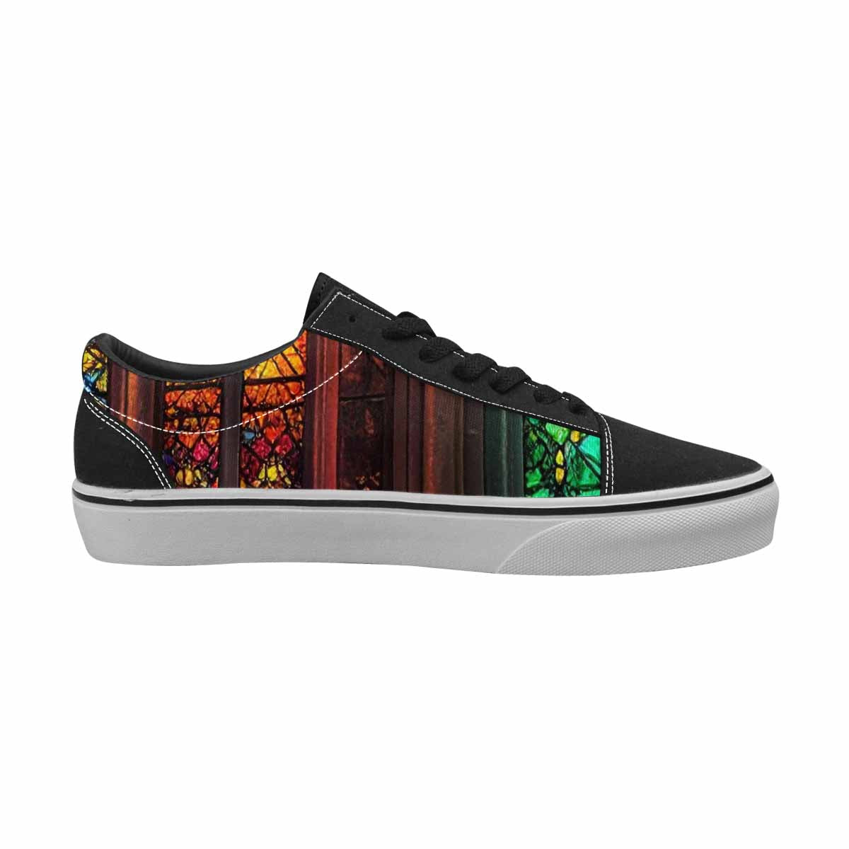 WOMEN'S Stained Glass Cathedral Canvas Lace-Up Dark Academia Shoes