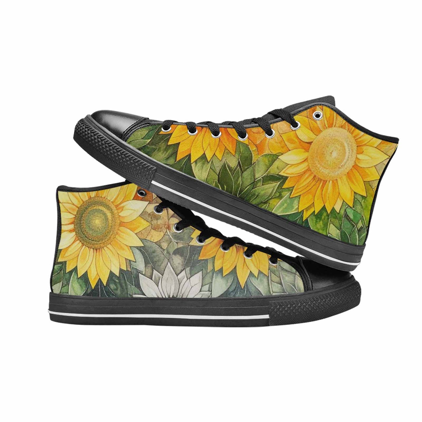 MEN'S Blend Melt Them High Top Canvas Grunge Custom Sneakers