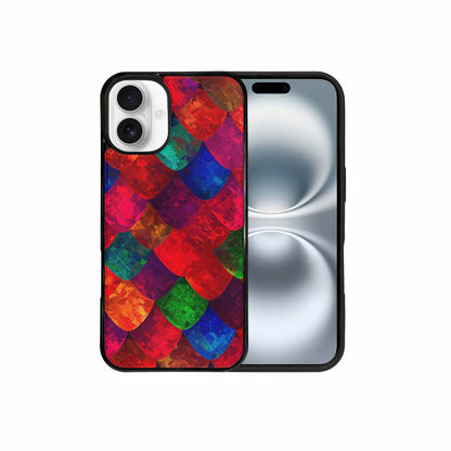 iPhone 16 Plus Case — Snake Print Dark Seamless Pattern Vibrant, Original Design Phone Case