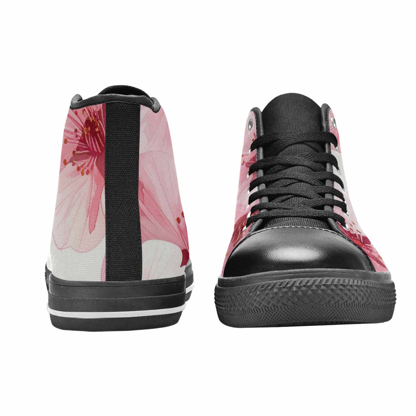 MEN'S Japanese Cherry Blossom High Top Canvas Surreal Shoes