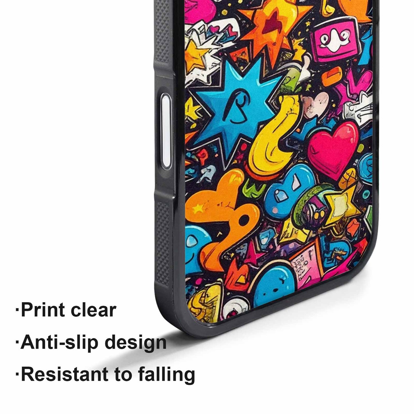 iPhone 17 Air Case — Bold Sticker Collage Icon Pattern Original, Personalized Phone Case