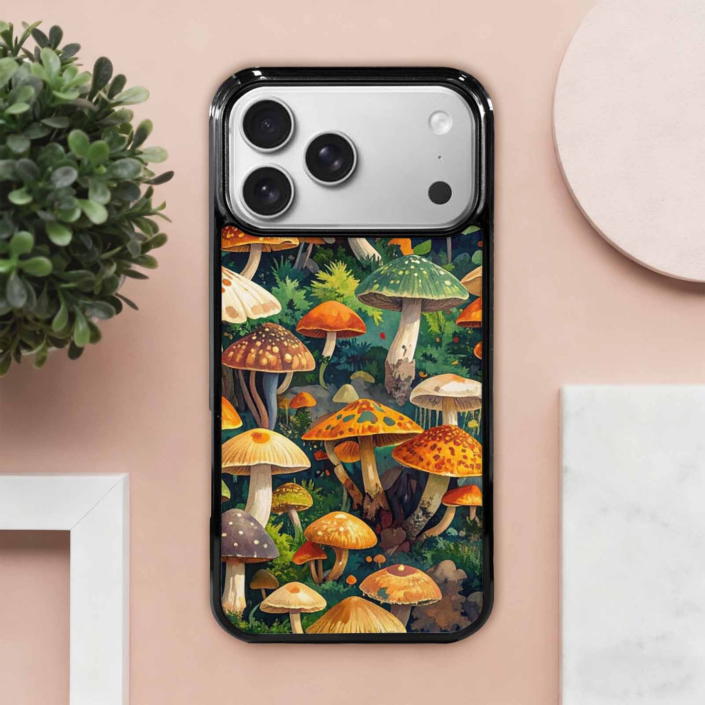 iPhone 17 Pro Max Case — Mushrooms Camomushrooms Patter Yvr Camo, Custom Art Phone Cover