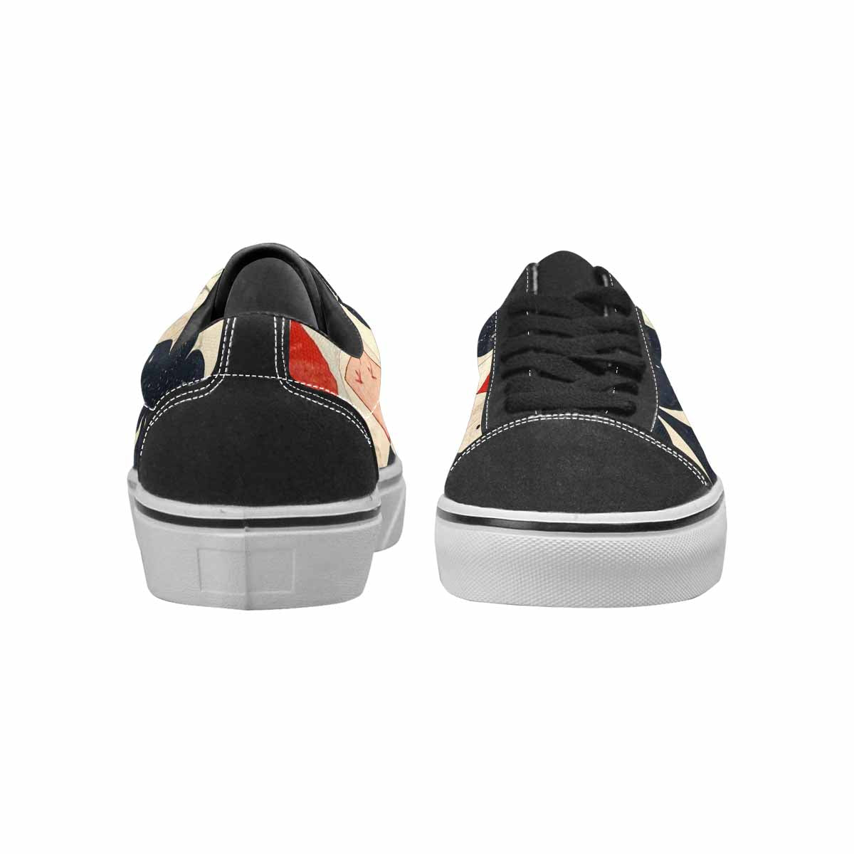 WOMEN'S Playing Card Suit Canvas Lace-Up Dark Academia Shoes