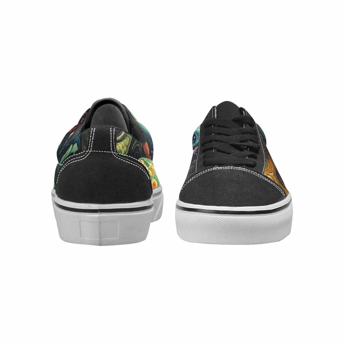 WOMEN'S Aliens Lace-Up Canvas Neon Fantasy Shoes