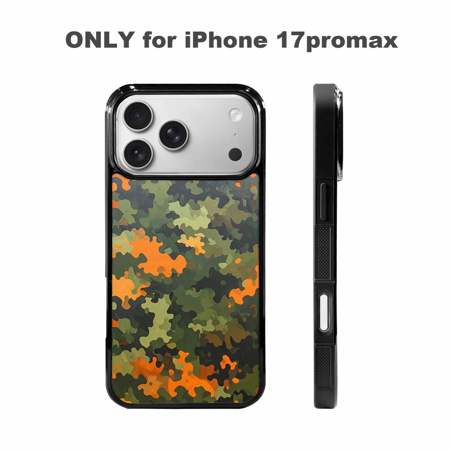 iPhone 17 Pro Max Case — Small Military Camouflage Blotch Camo, Unique Phone Case Design