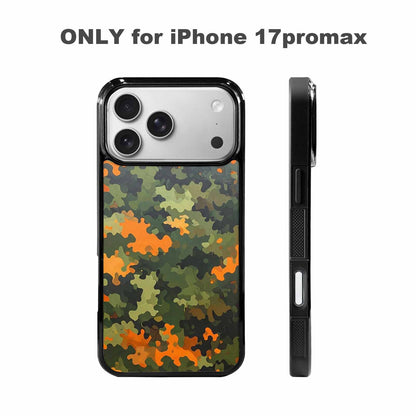 iPhone 17 Pro Max Case — Small Military Camouflage Blotch Camo, Unique Phone Case Design