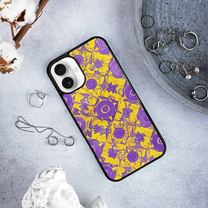 iPhone 16 Plus Case — Intersex Flag Color Theme Small Rainbow, Custom Designed Case Cover