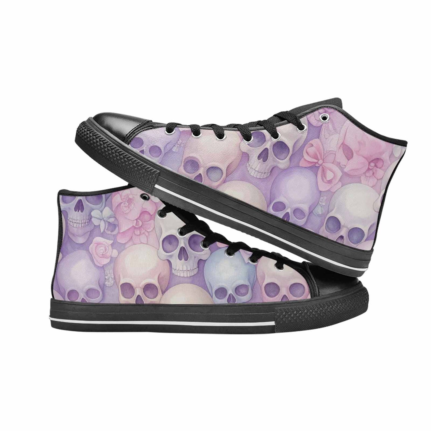MEN'S Skulls - Pastel High Top Canvas Surreal Shoes