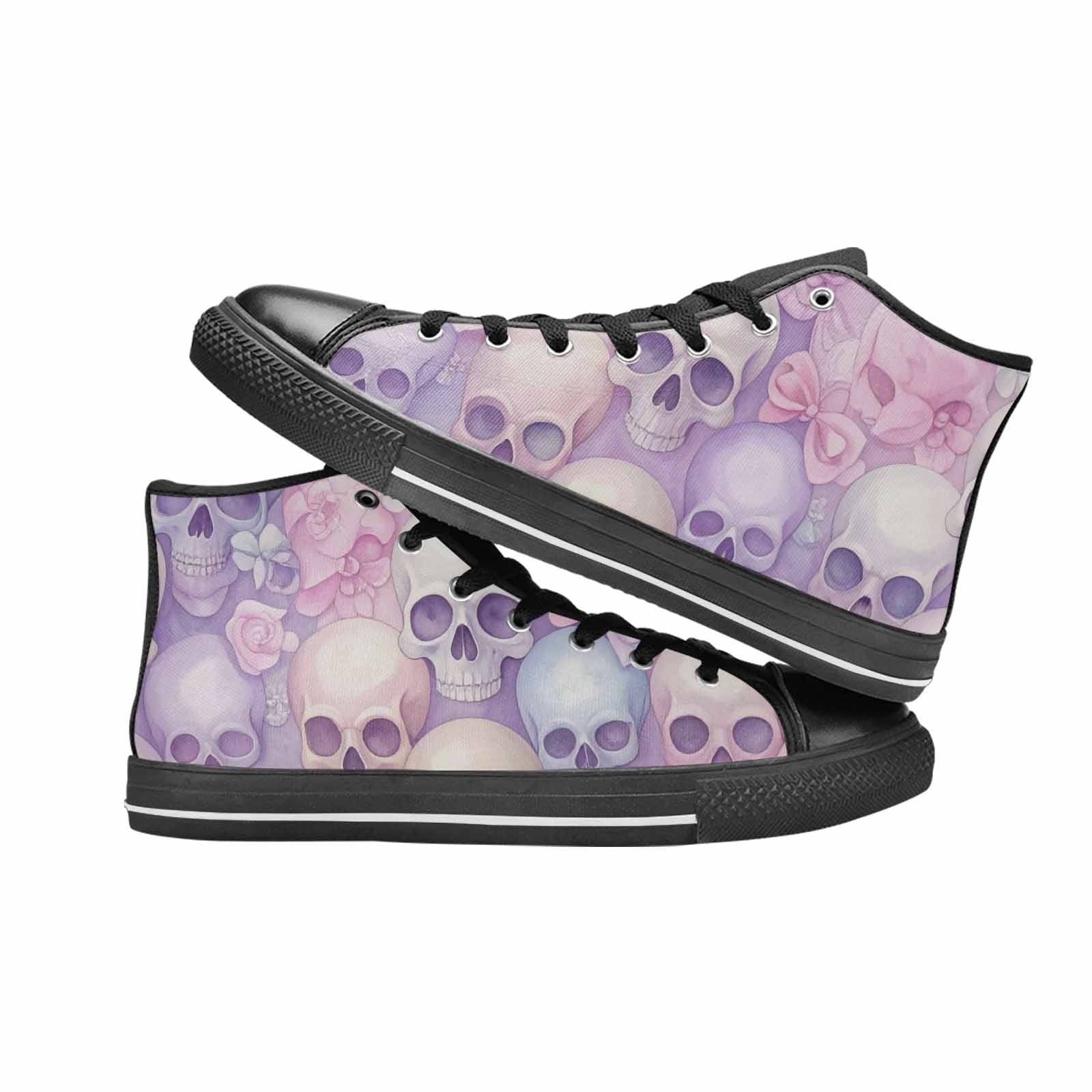 MEN'S Skulls - Pastel High Top Canvas Surreal Shoes