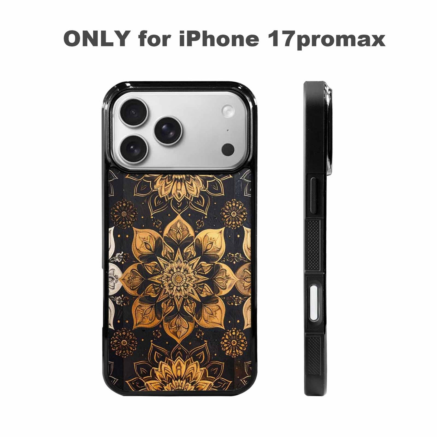 iPhone 17 Pro Max Case — Small Mandala Pattern, Randomly Floral, Personalized Phone Case