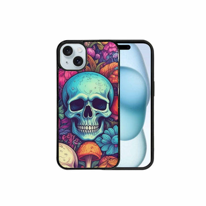 iPhone 15 Plus Case — Mushroom Skull Custom, Unique Phone Case Design