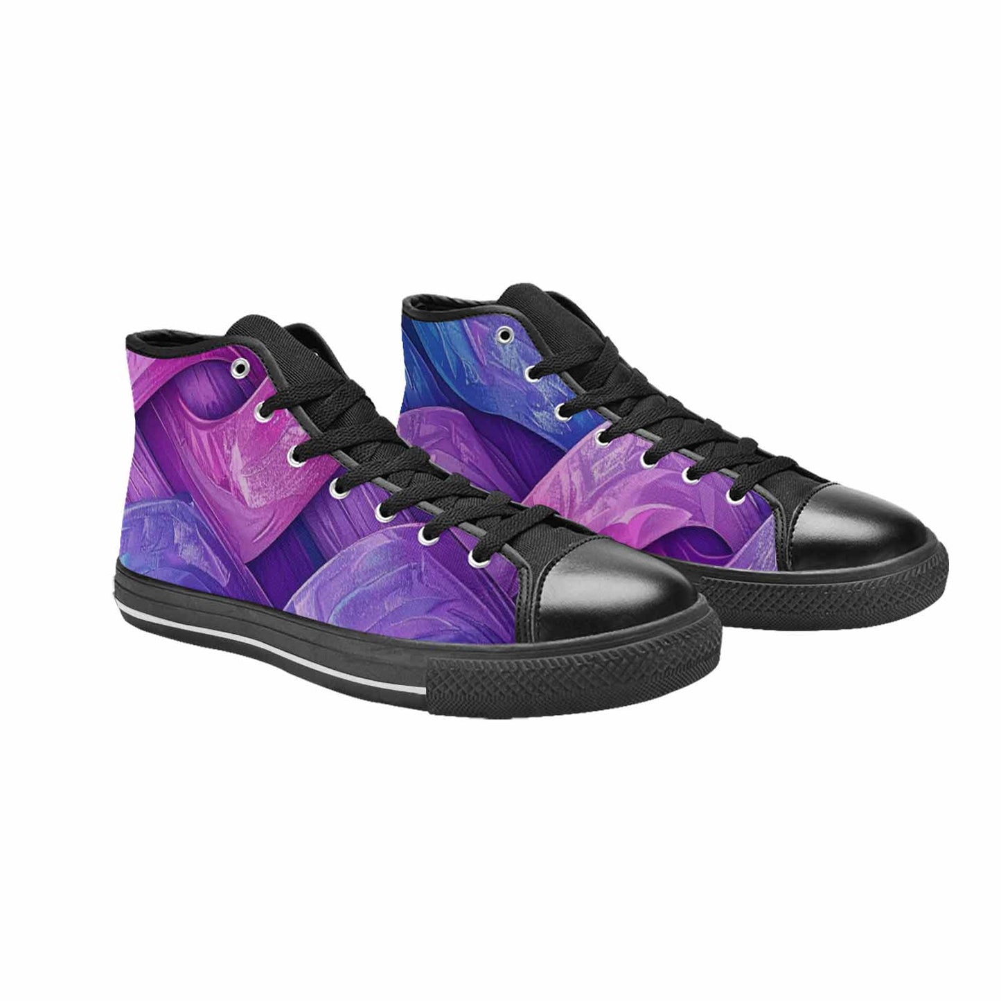 MEN'S Bisexual Flag Color High Top Canvas Vivid Shoes