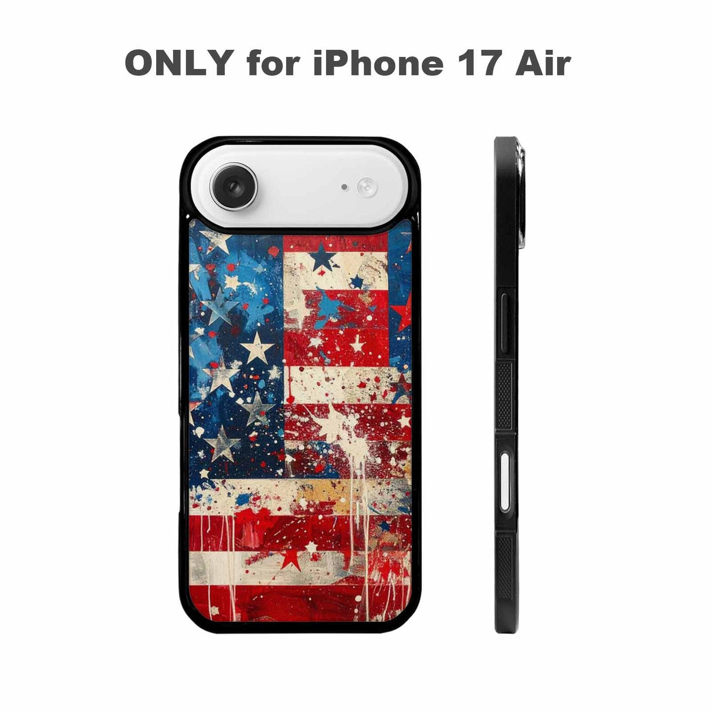 iPhone 17 Air Case — Patriotic Stars And Stripes American Galaxy, Unique Phone Case Design