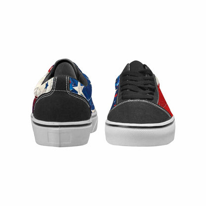 WOMEN'S Patriotic Stars Stripes Lace-Up Canvas Dreamcore Shoes