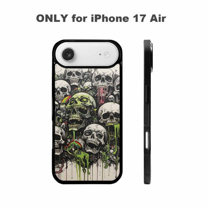 iPhone 17 Air Case — Black Green Ink Rainbow From Gothic, Custom Made Phone Cover