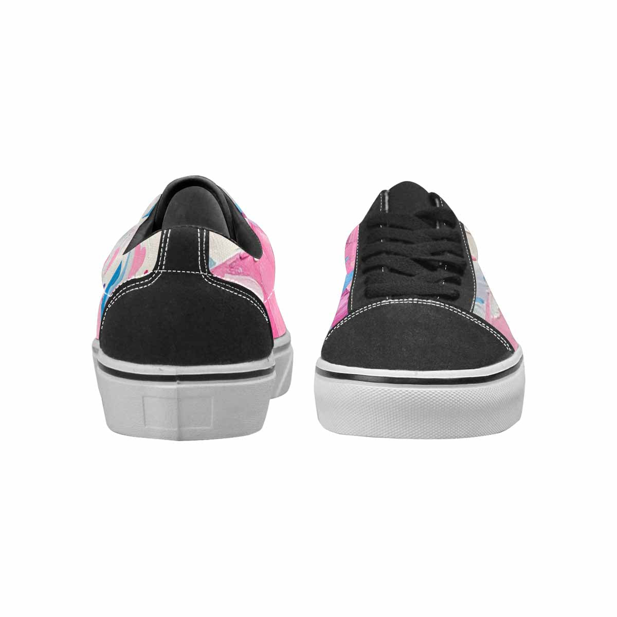 WOMEN'S Transgender Pride Flag Lace-Up Canvas Dreamcore Custom Shoes