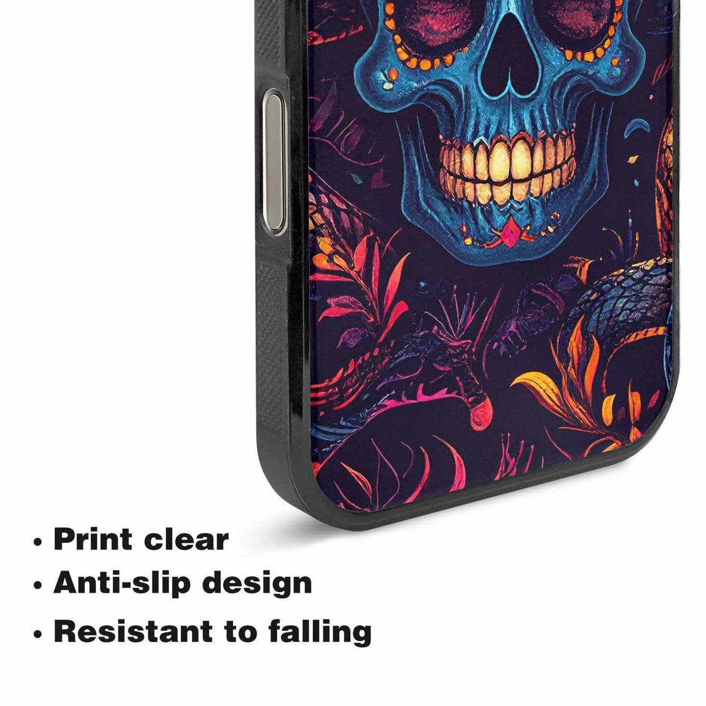 iPhone 16 Pro Max Case — Snake Skulls Print Custom, Custom Print Case Cover