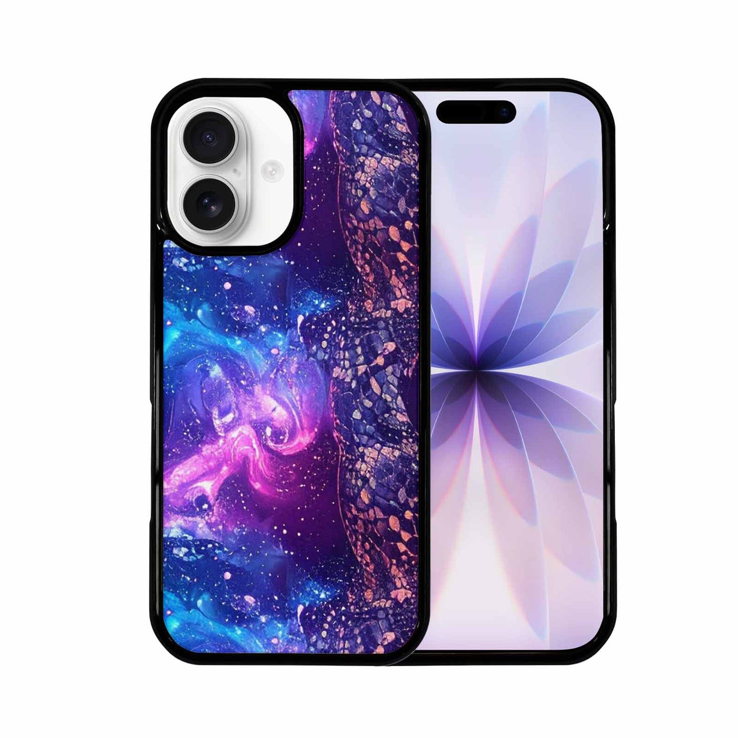 iPhone 17 Case — Snake Print Galaxy Seamless Animal Print, Custom Designed Case Cover
