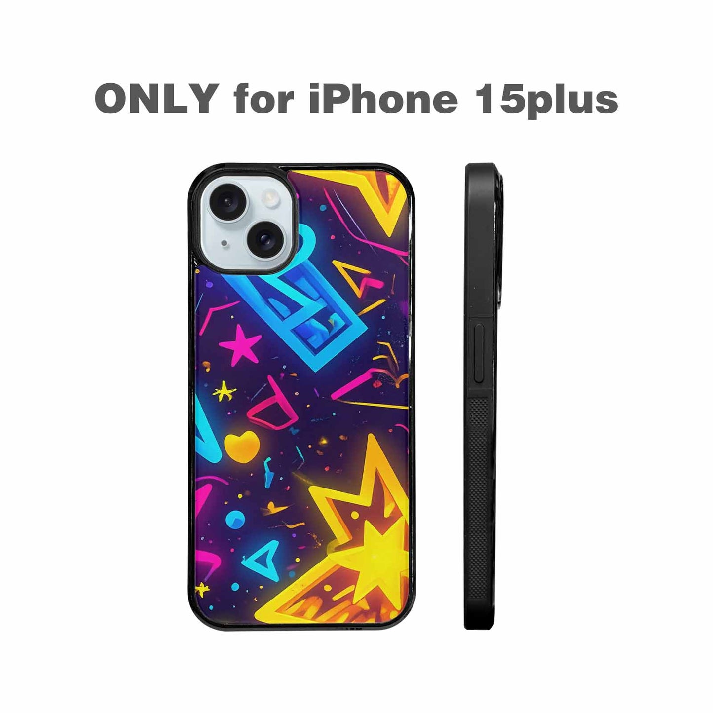 iPhone 15 Plus Case — 80s Retro Motif 80s Retro Motifs, Customized Protective Case