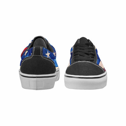 WOMEN'S American Flag Stars Canvas Lace-Up Cottagecore Shoes