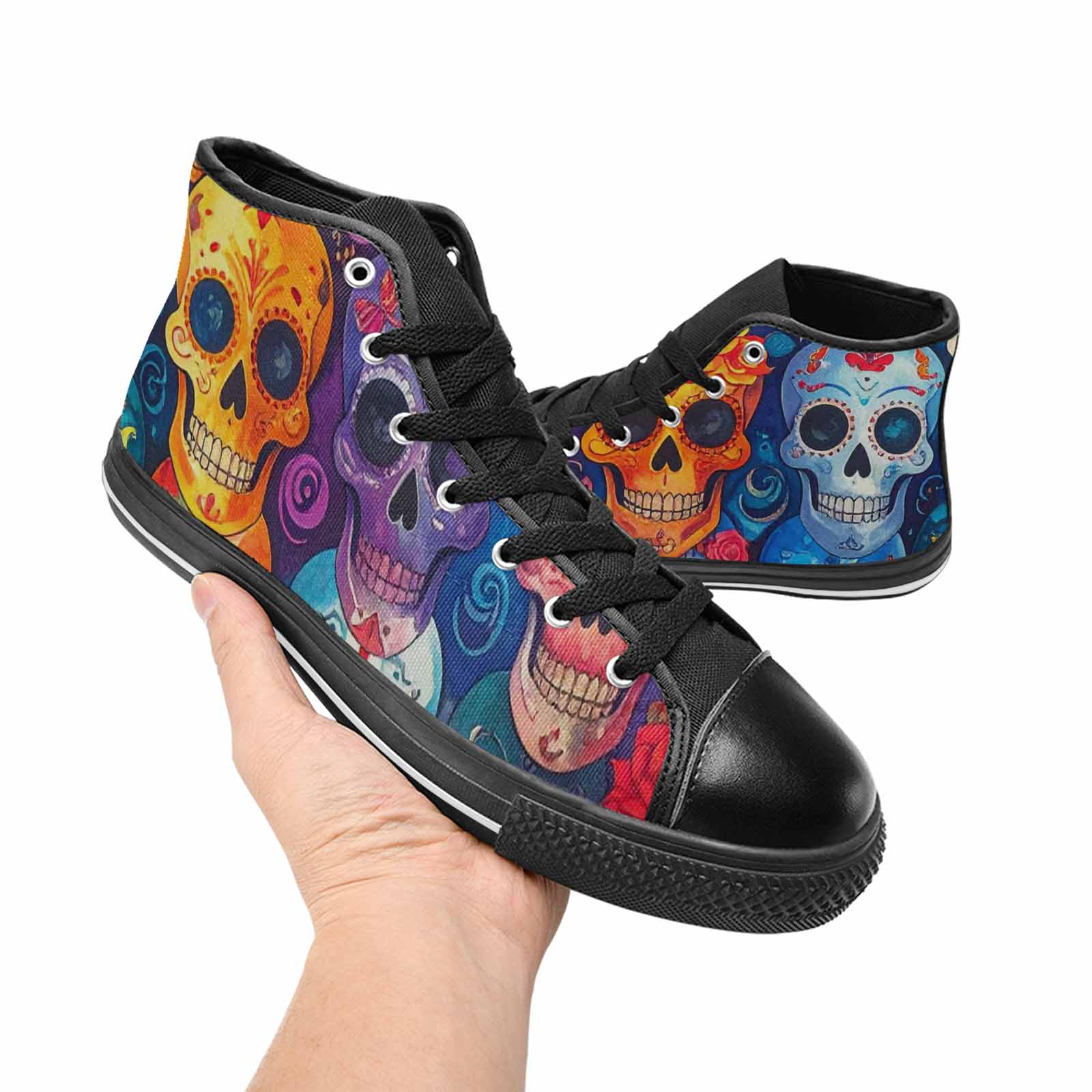 MEN'S Skull High Top Canvas Dreamcore Shoes