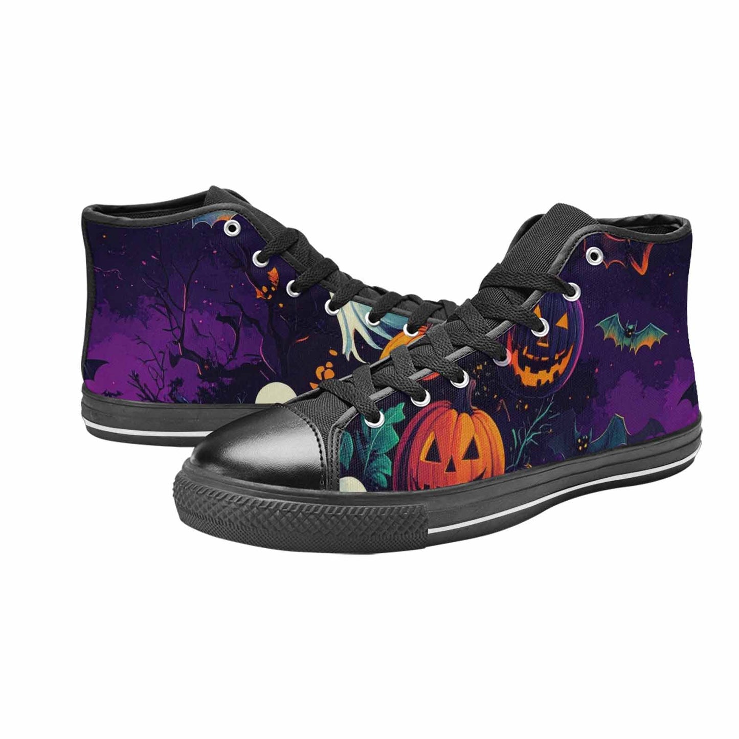 MEN'S Halloween Print High Top Canvas Cottagecore Custom Sneakers