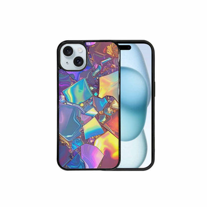 iPhone 15 Plus Case — Holographic Iridescent Shimmer Pattern Hundreds Of, Custom Printed Phone Case