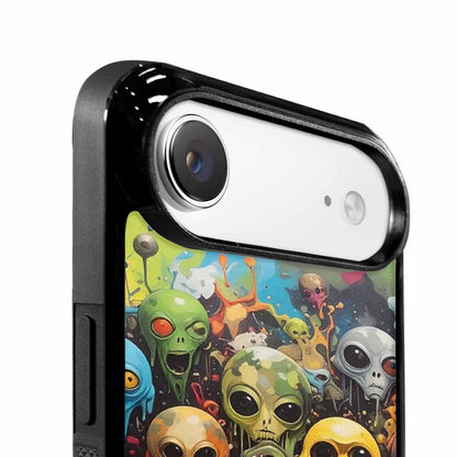 iPhone 17 Air Case — Aliens Camomelting Aliens Patt Alien Scifi, Unique Phone Case Design