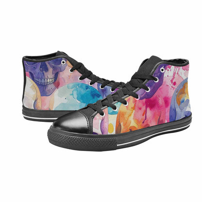 MEN'S Kulls - Watercolor High Top Canvas Cottagecore Custom Shoes
