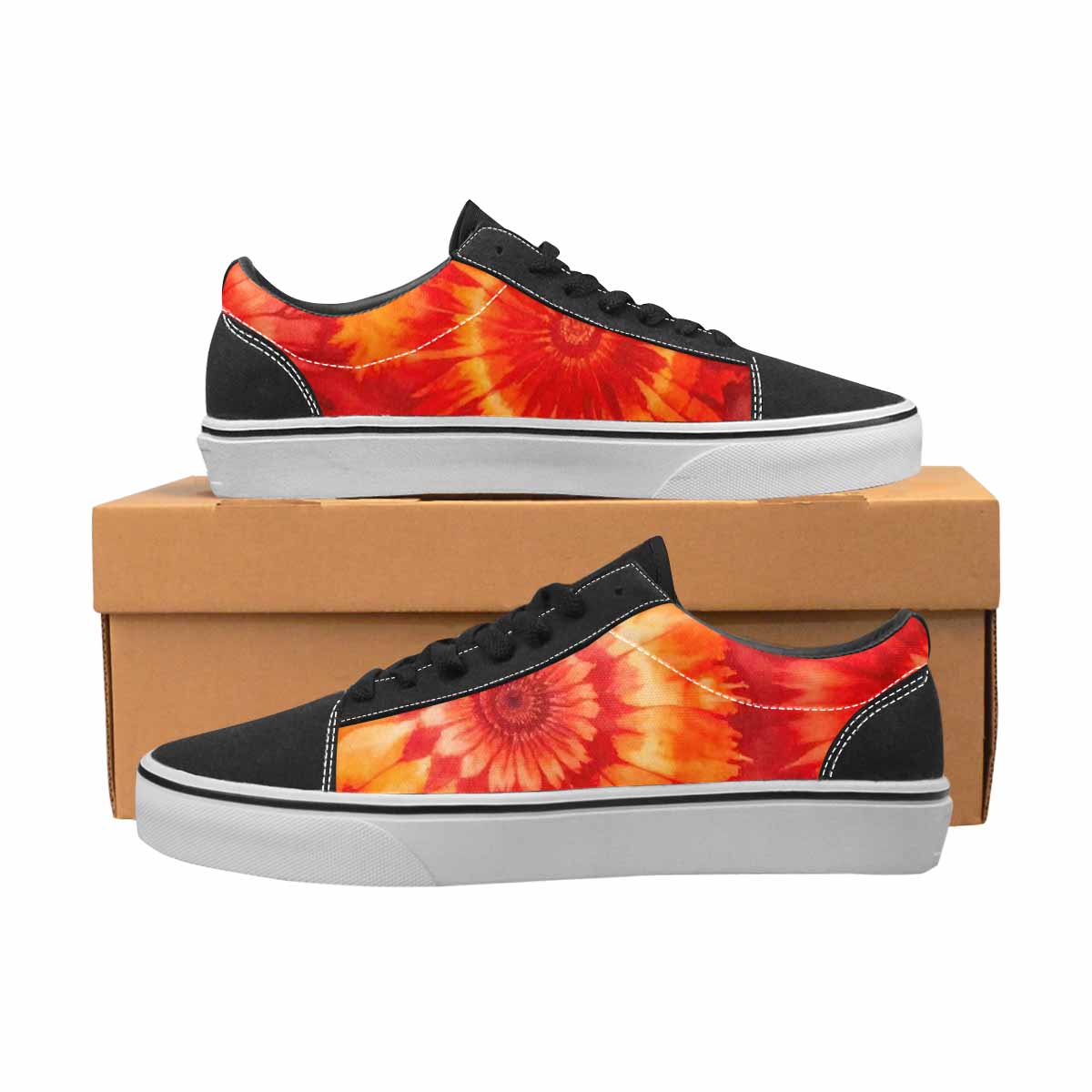 WOMEN'S Tie Dye - Canvas Lace-Up Grunge Custom Sneakers