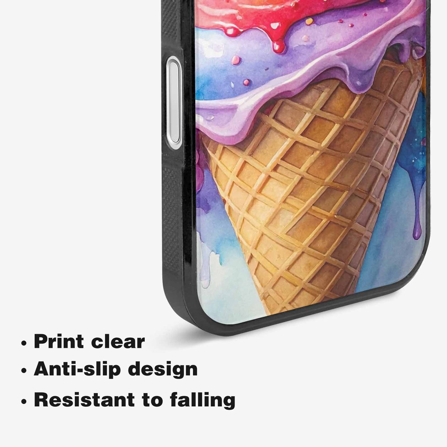 iPhone 16 Case — Melting Icecream Collage Custom, Customized Protective Case