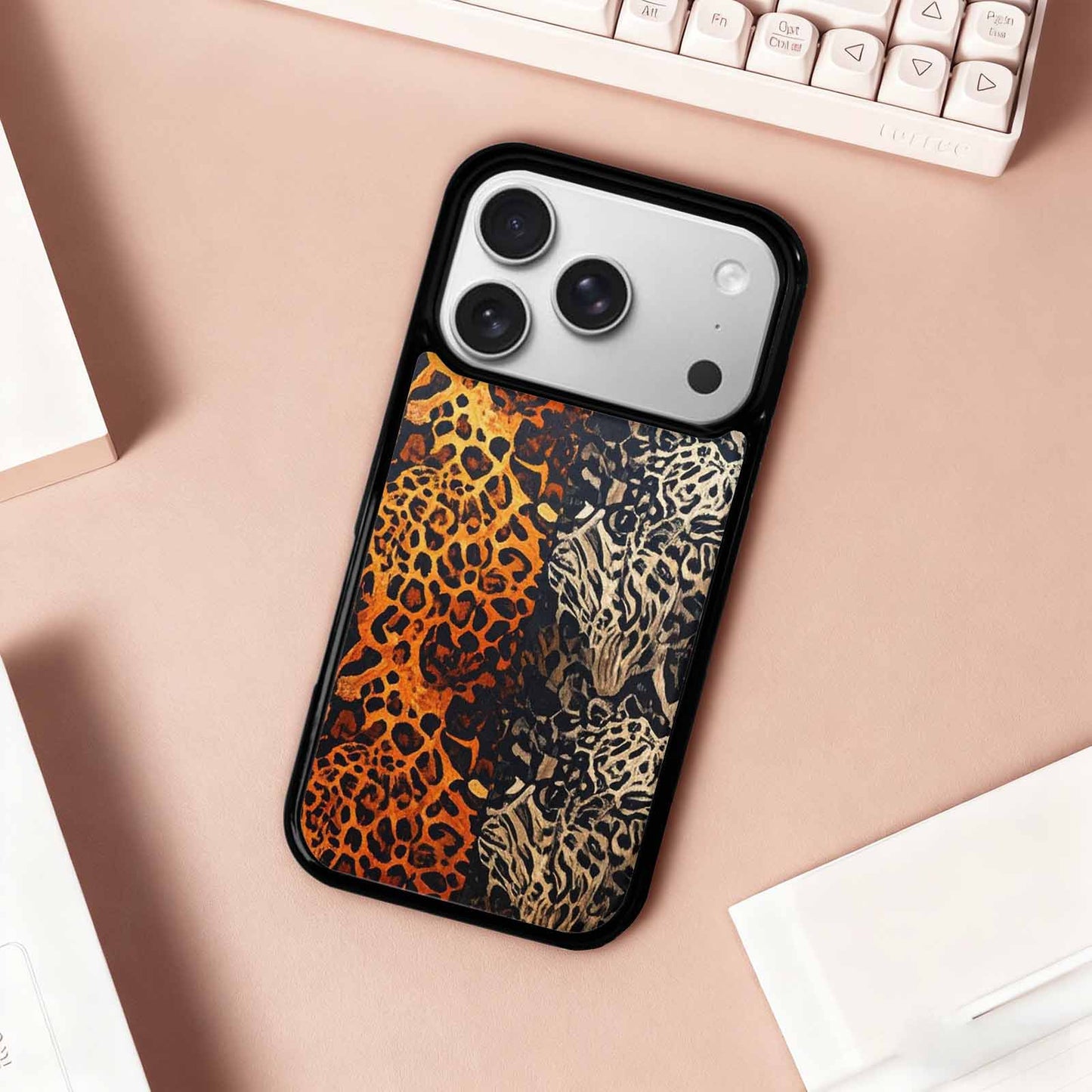 iPhone 17 Pro Case — Small Animal Print Pattern Randomly Animal, Custom Designed Case Cover
